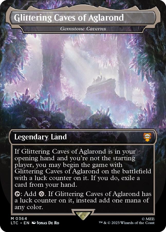 Glittering Caves of Aglarond - Gemstone Caverns (Borderless) (364) [Tales of Middle-earth Commander] [Borderless]