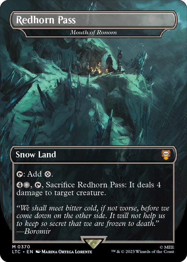 Redhorn Pass - Mouth of Ronom (Borderless) (370) [Tales of Middle-earth Commander] [Borderless]