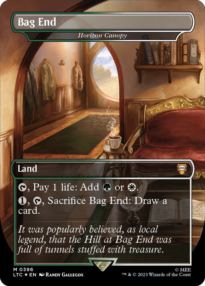 Bag End - Horizon Canopy (Borderless) (Surge Foil) (396) [Tales of Middle-earth Commander] [Borderless]