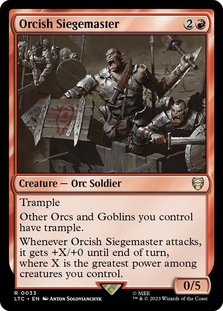 Orcish Siegemaster (33) [Tales of Middle-earth Commander]