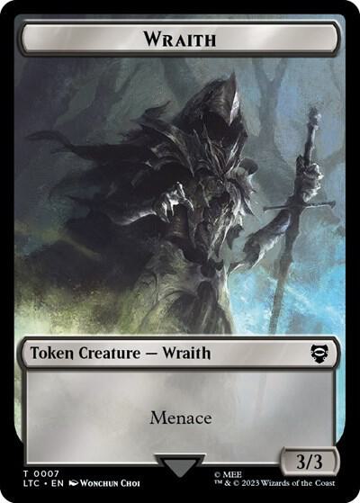 Wraith // Treasure Double-Sided Token (7 // 12) [Tales of Middle-earth Commander]