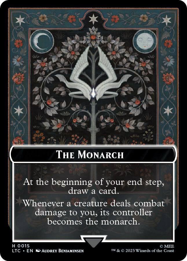 The Monarch // Treasure Double-Sided Token (15 // 12) [Tales of Middle-earth Commander]