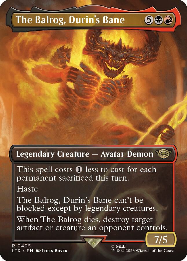 The Balrog, Durin's Bane (Borderless) (405) [The Lord of the Rings: Tales of Middle-earth] [Borderless]