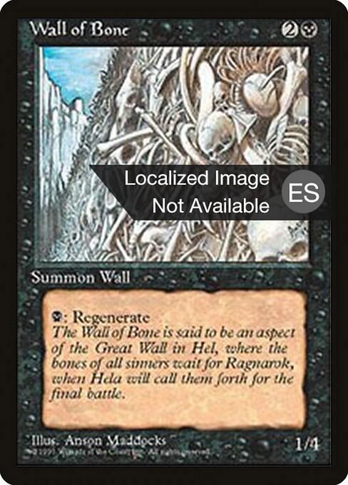 Wall of Bone (168) [Fourth Edition Foreign Black Border]