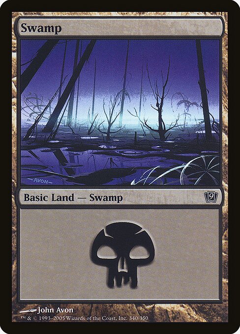 Swamp (340) (340★) [Ninth Edition]