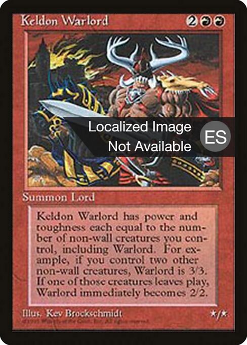 Keldon Warlord (207) [Fourth Edition Foreign Black Border]
