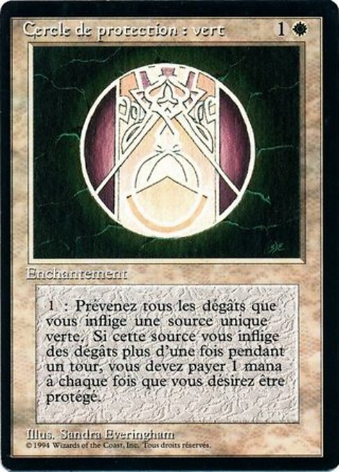 Circle of Protection: Green (11) [Foreign Black Border]