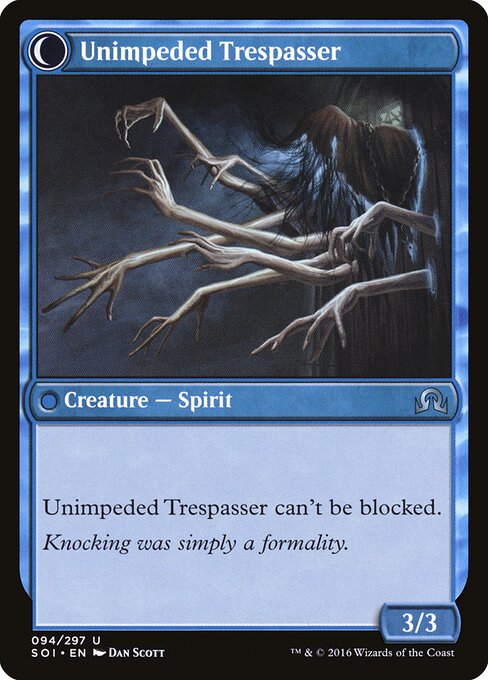 Uninvited Geist (94) [Shadows over Innistrad] Reverse