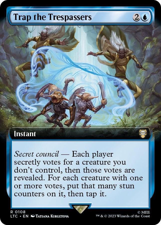 Trap the Trespassers (Extended Art) (108) [Tales of Middle-earth Commander] [Extended Art]