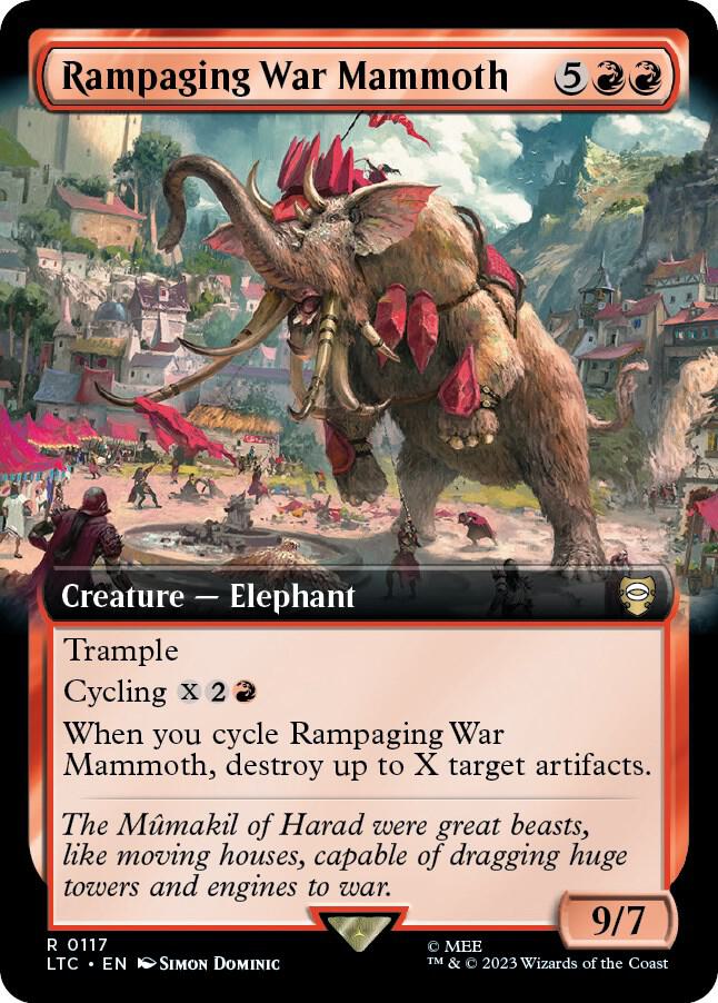 Rampaging War Mammoth (Extended Art) (117) [Tales of Middle-earth Commander] [Extended Art]