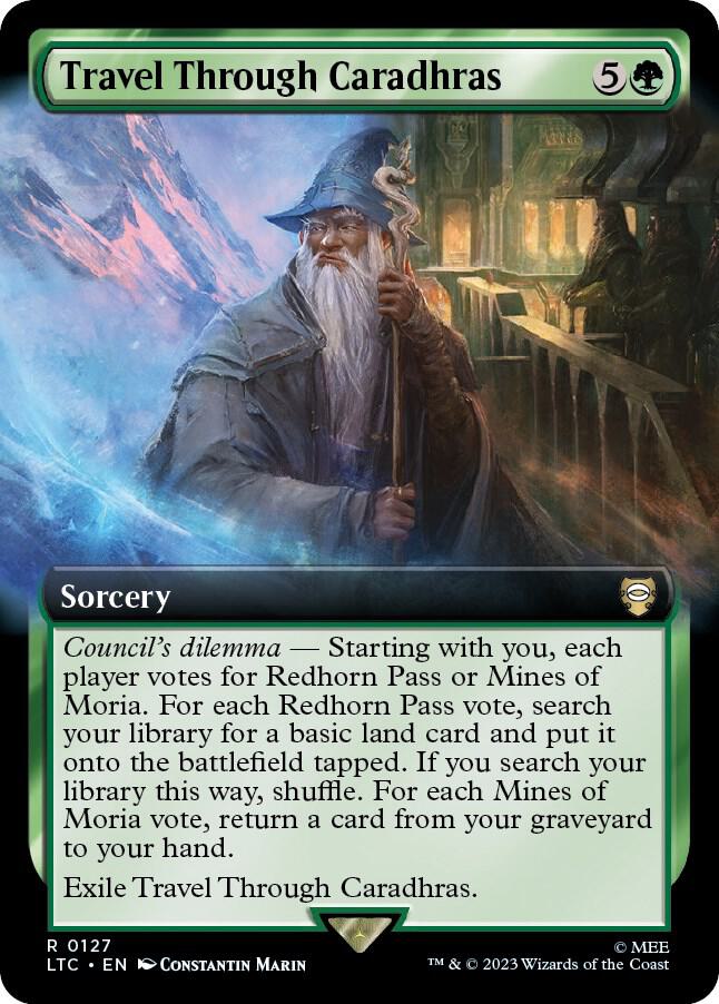 Travel Through Caradhras (Extended Art) (127) [Tales of Middle-earth Commander] [Extended Art]