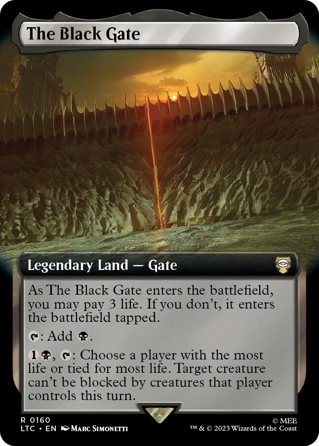 The Black Gate (Extended Art) (160) [Tales of Middle-earth Commander] [Extended Art]