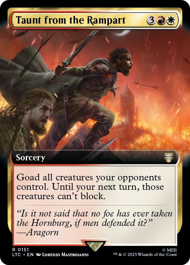 Taunt from the Rampart (Extended Art) (151) [Tales of Middle-earth Commander] [Extended Art]
