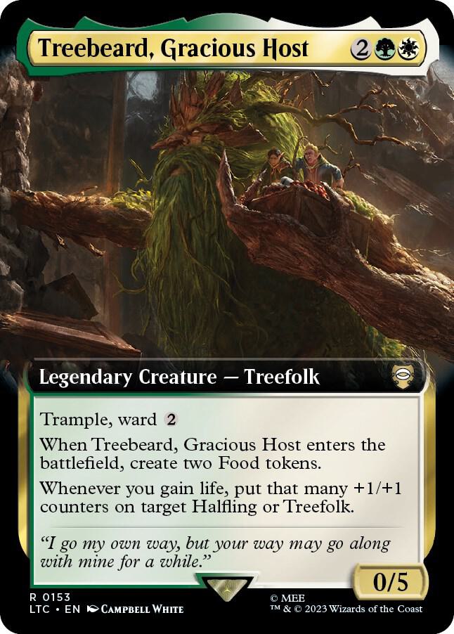 Treebeard, Gracious Host (Extended Art) (153) [Tales of Middle-earth Commander] [Extended Art]