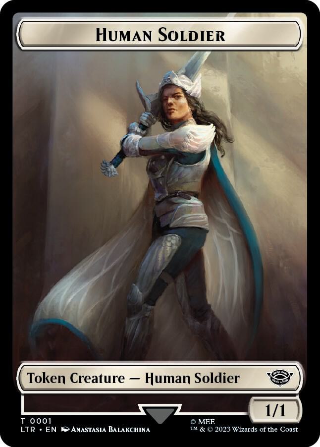 Human Soldier Token (0001) [The Lord of the Rings: Tales of Middle-earth]