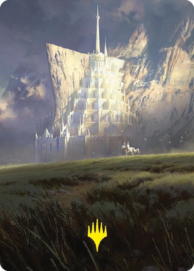 Minas Tirith Art Card (Gold-Stamped Signature) (55) [Universes Beyond: The Lord of the Rings: Tales of Middle-earth Art Series]