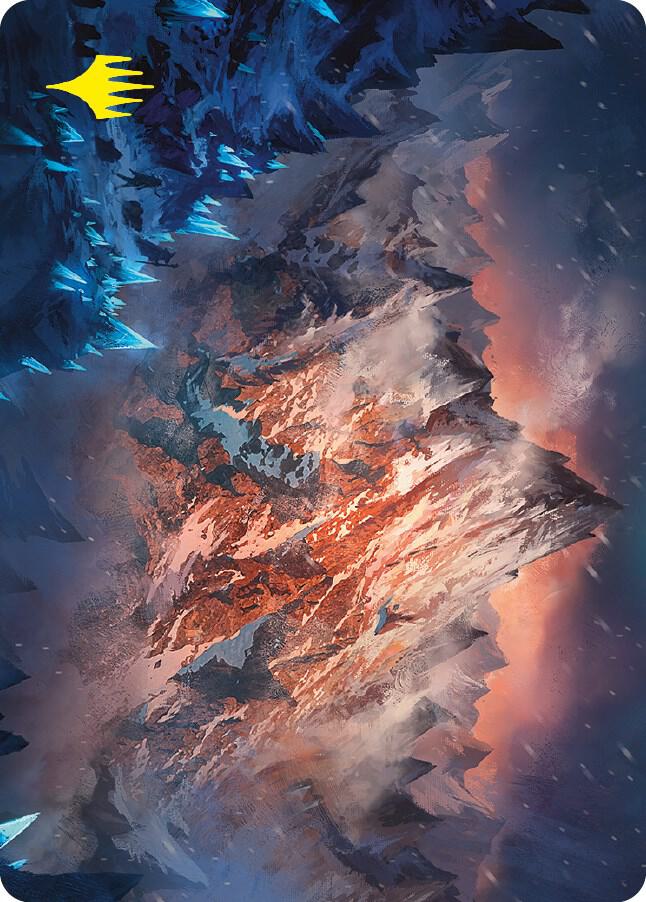 Mountain Art Card (Gold-Stamped Signature) (31) [Universes Beyond: The Lord of the Rings: Tales of Middle-earth Art Series]