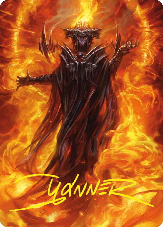 Sauron, the Dark Lord Art Card (Gold-Stamped Signature) (21) [Universes Beyond: The Lord of the Rings: Tales of Middle-earth Art Series]