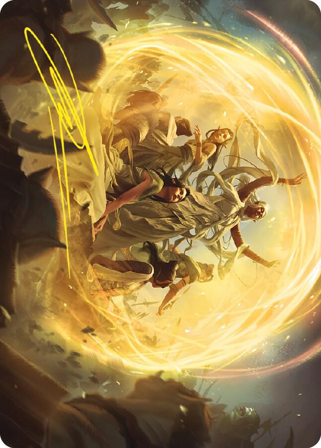 Heroic Intervention Art Card (Gold-Stamped Signature) (73) [Universes Beyond: The Lord of the Rings: Tales of Middle-earth Art Series]