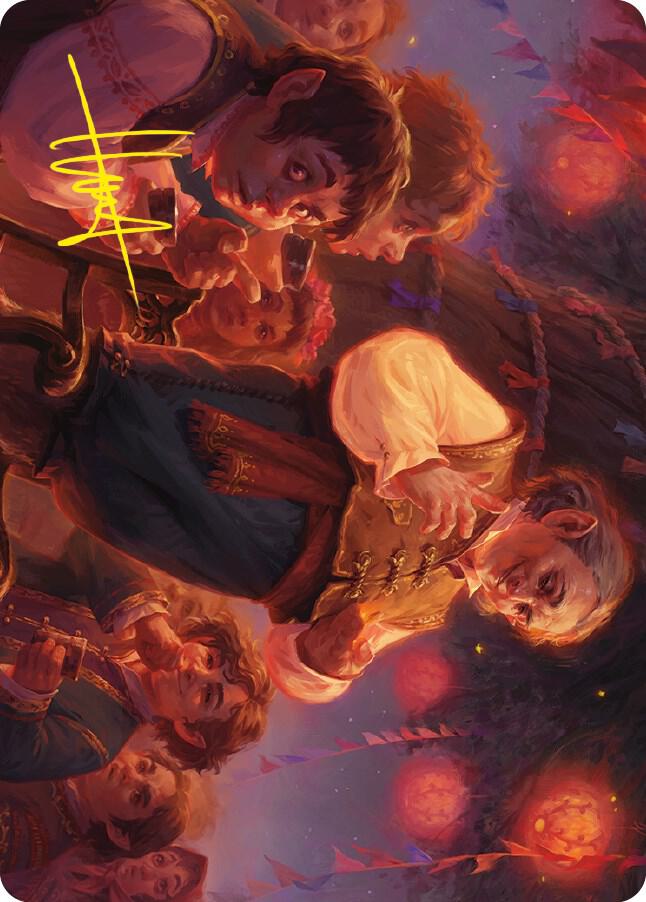 Bilbo, Retired Burglar Art Card (Gold-Stamped Signature) (14) [Universes Beyond: The Lord of the Rings: Tales of Middle-earth Art Series]