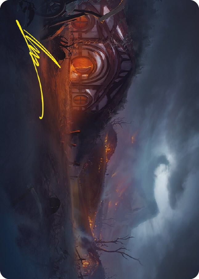 Field of Ruin Art Card (Gold-Stamped Signature) (77) [Universes Beyond: The Lord of the Rings: Tales of Middle-earth Art Series]