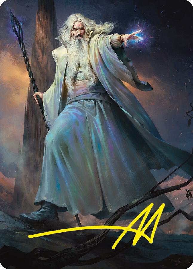 Saruman of Many Colors Art Card (Gold-Stamped Signature) (20) [Universes Beyond: The Lord of the Rings: Tales of Middle-earth Art Series]