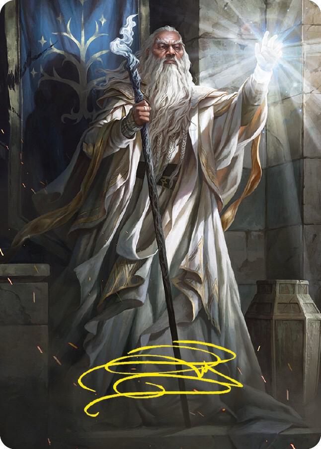 Gandalf the White Art Card (Gold-Stamped Signature) (3) [Universes Beyond: The Lord of the Rings: Tales of Middle-earth Art Series]