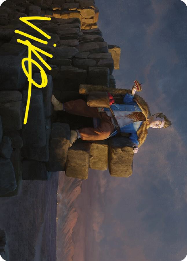 Pippin, Warden of Isengard Art Card (Gold-Stamped Signature) (66) [Universes Beyond: The Lord of the Rings: Tales of Middle-earth Art Series]