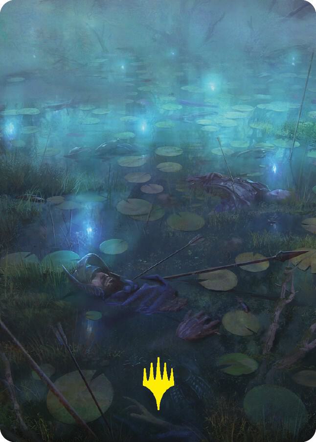 The Dead Marshes Art Card (Gold-Stamped Signature) (79) [Universes Beyond: The Lord of the Rings: Tales of Middle-earth Art Series]