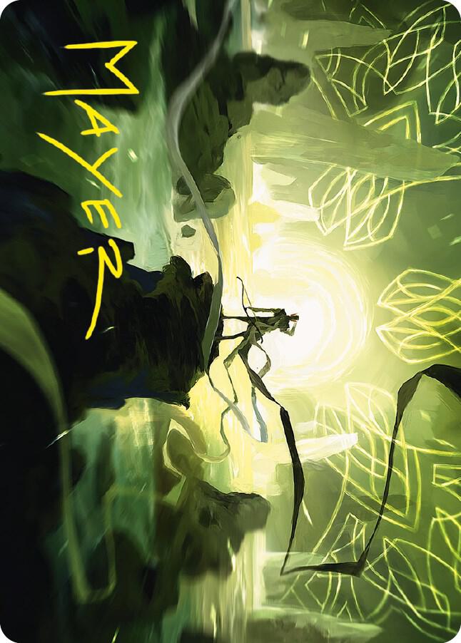 Legolas, Master Archer Art Card (Gold-Stamped Signature) (45) [Universes Beyond: The Lord of the Rings: Tales of Middle-earth Art Series]