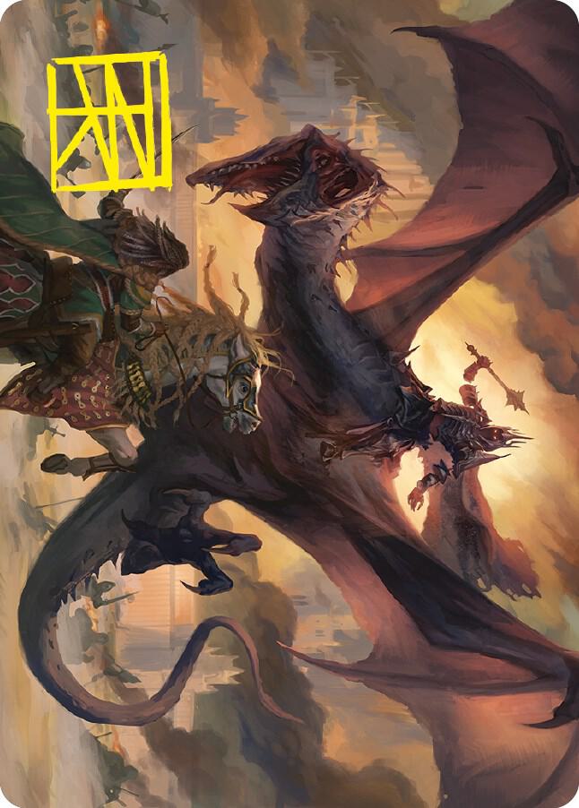 Witch-king, Bringer of Ruin Art Card (Gold-Stamped Signature) (34) [Universes Beyond: The Lord of the Rings: Tales of Middle-earth Art Series]