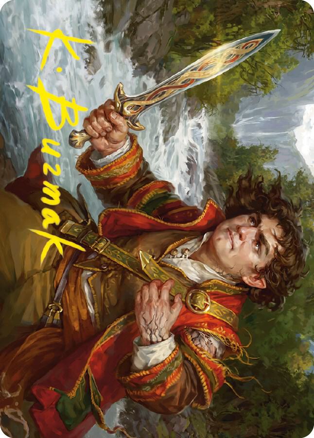 Frodo Baggins Art Card (16/81) (Gold-Stamped Signature) [Universes Beyond: The Lord of the Rings: Tales of Middle-earth Art Series]