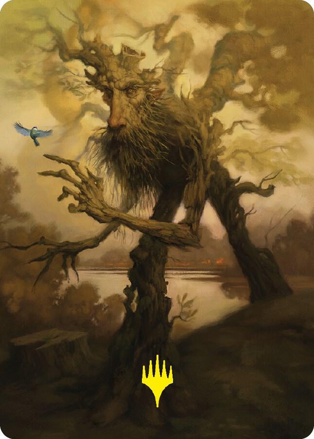 Treefolk Token Art Card (Gold-Stamped Signature) (81) [Universes Beyond: The Lord of the Rings: Tales of Middle-earth Art Series]