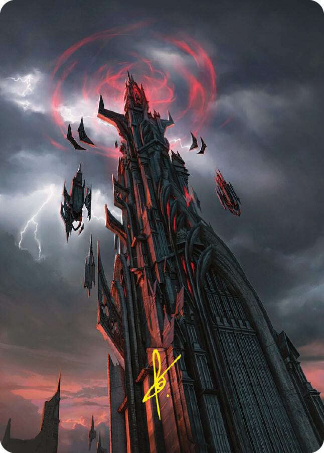 Barad-dur Art Card (Gold-Stamped Signature) (54) [Universes Beyond: The Lord of the Rings: Tales of Middle-earth Art Series]