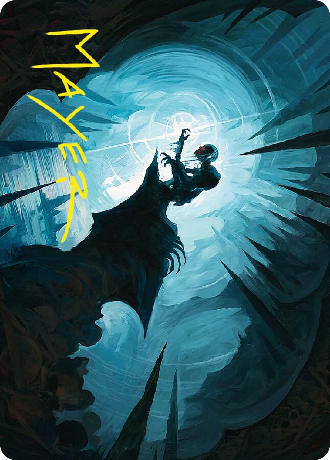 Gollum, Patient Plotter Art Card (Gold-Stamped Signature) (41) [Universes Beyond: The Lord of the Rings: Tales of Middle-earth Art Series]