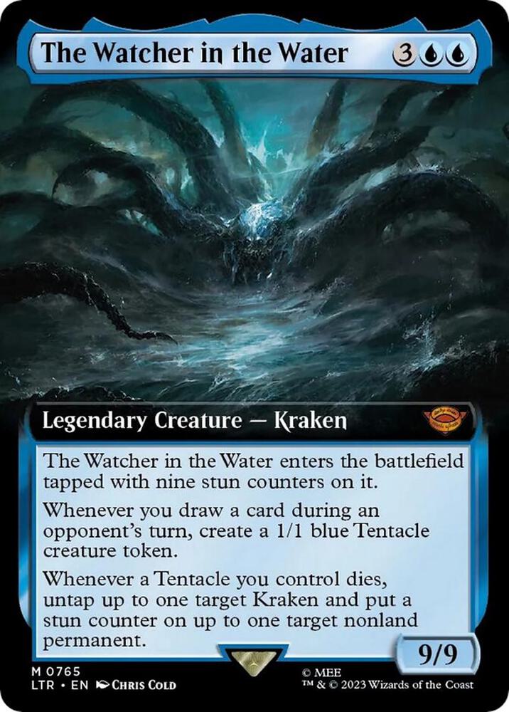The Watcher in the Water (Extended Art) (Surge Foil) (765) [The Lord of the Rings: Tales of Middle-earth] [Extended Art]