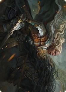 Eowyn, Fearless Knight Art Card (15) [Universes Beyond: The Lord of the Rings: Tales of Middle-earth Art Series]