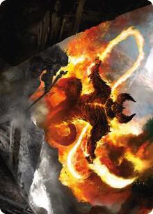 The Balrog, Flame of Udun Art Card (36) [Universes Beyond: The Lord of the Rings: Tales of Middle-earth Art Series]