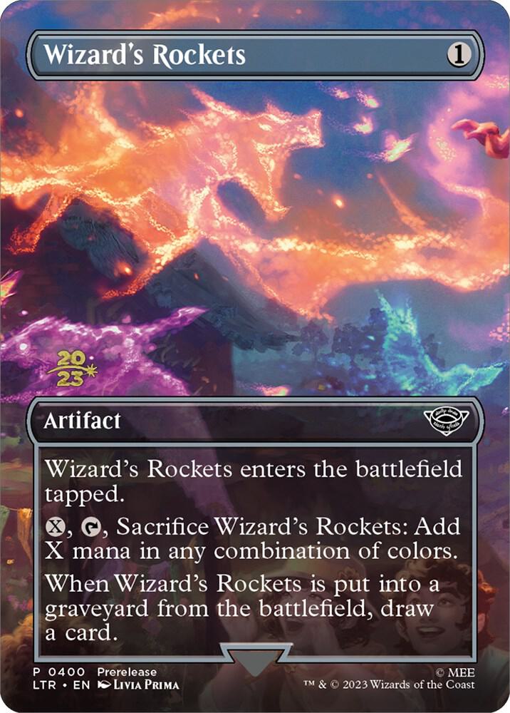 Wizard's Rockets (400) [Prerelease Cards] [Borderless]