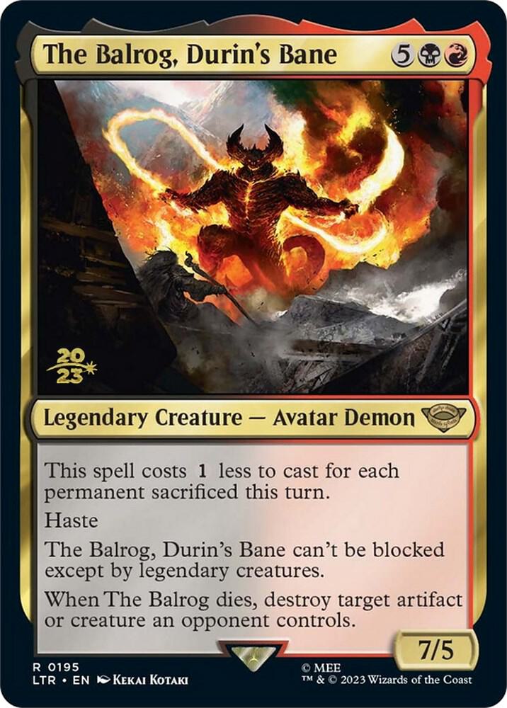 The Balrog, Durin's Bane (195) [Prerelease Cards]