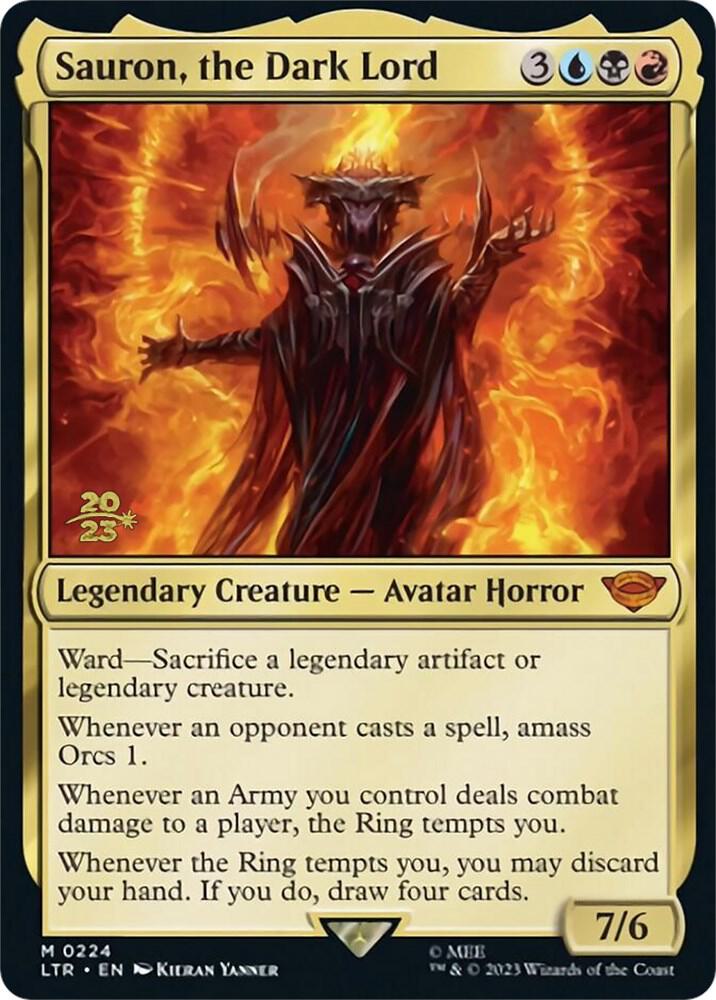 Sauron, the Dark Lord (224) [Prerelease Cards]