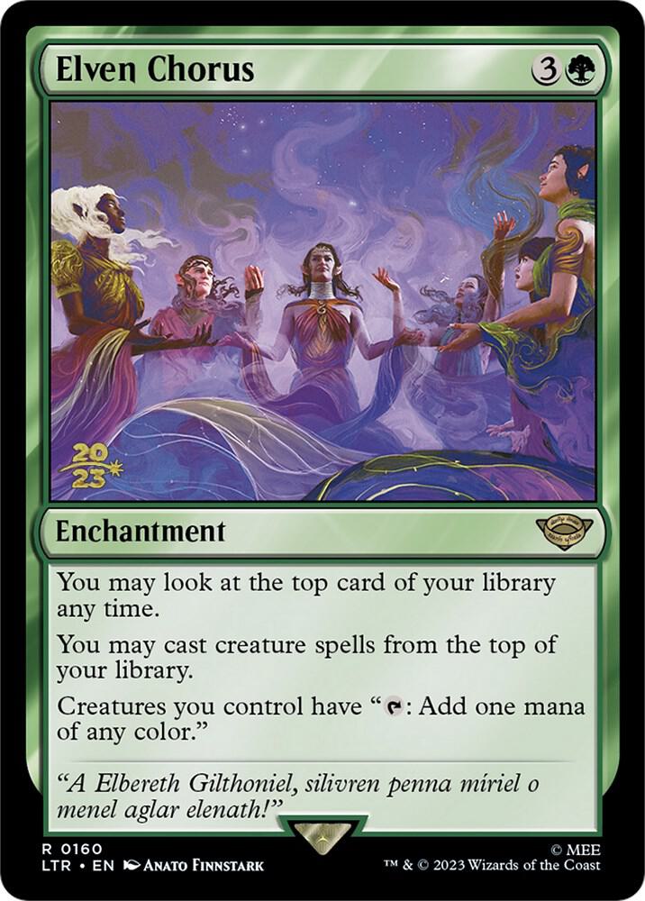 Elven Chorus (160) [Prerelease Cards]