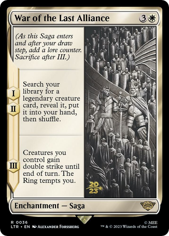 War of the Last Alliance (36) [Prerelease Cards]