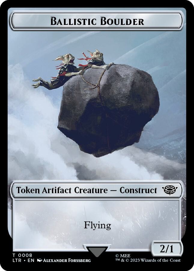 Ballistic Boulder // Food (0011) Double-Sided Token (8 // 11) [The Lord of the Rings: Tales of Middle-earth]