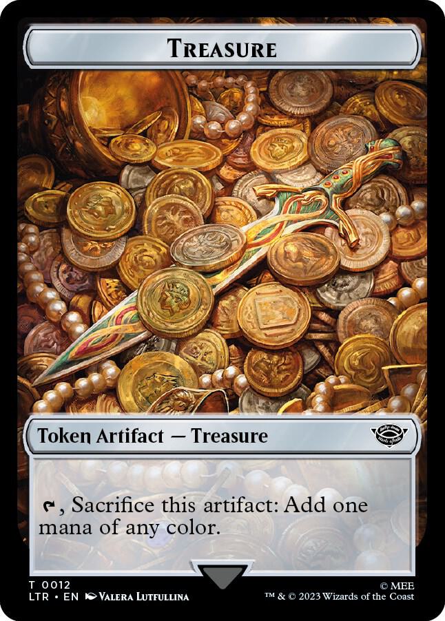 Treasure // Food (0010) Double-Sided Token (12 // 10) [The Lord of the Rings: Tales of Middle-earth]