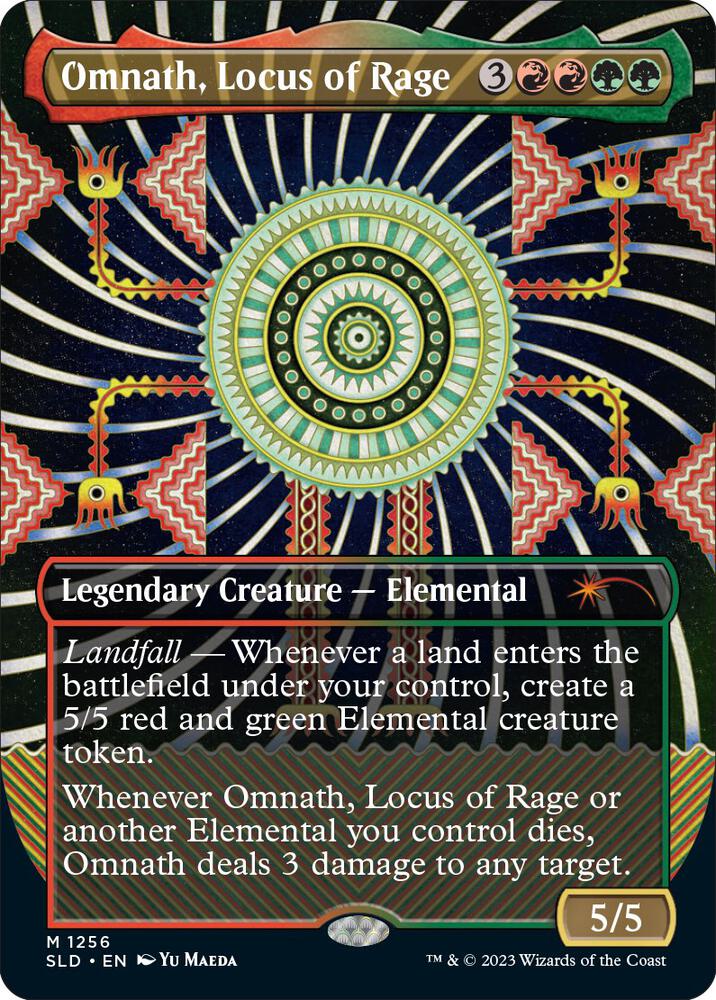 Omnath, Locus of Rage (1256) [Secret Lair Drop] [Borderless]