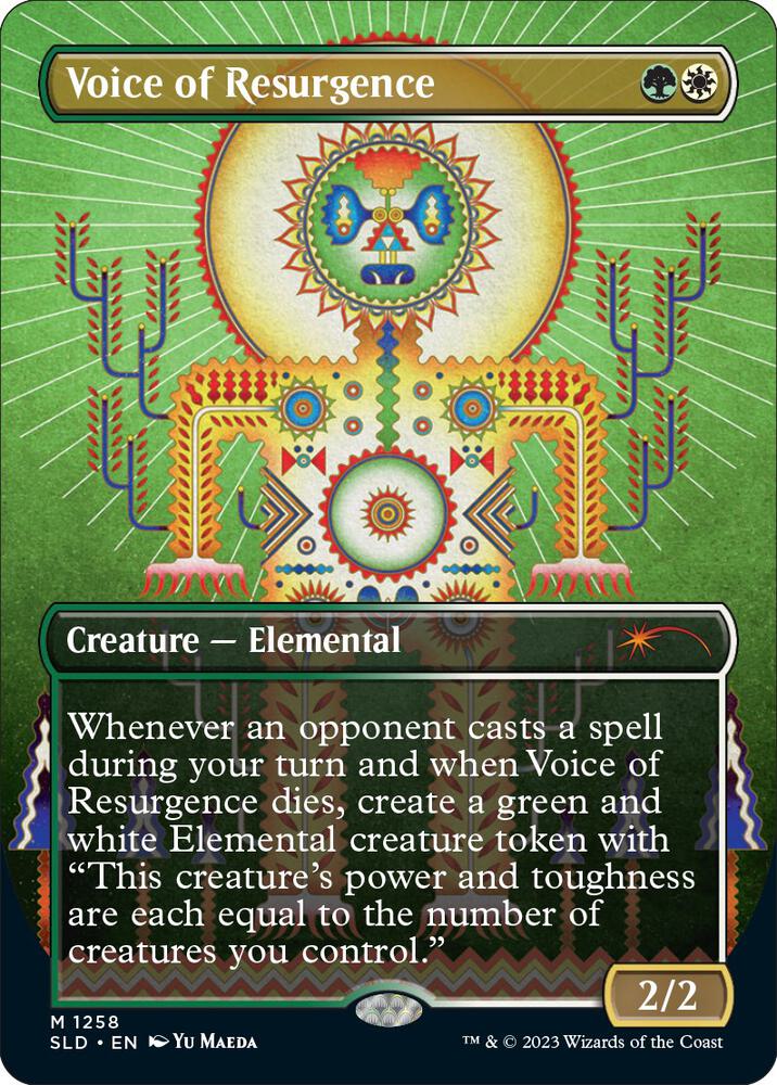 Voice of Resurgence (1258) [Secret Lair Drop] [Borderless]