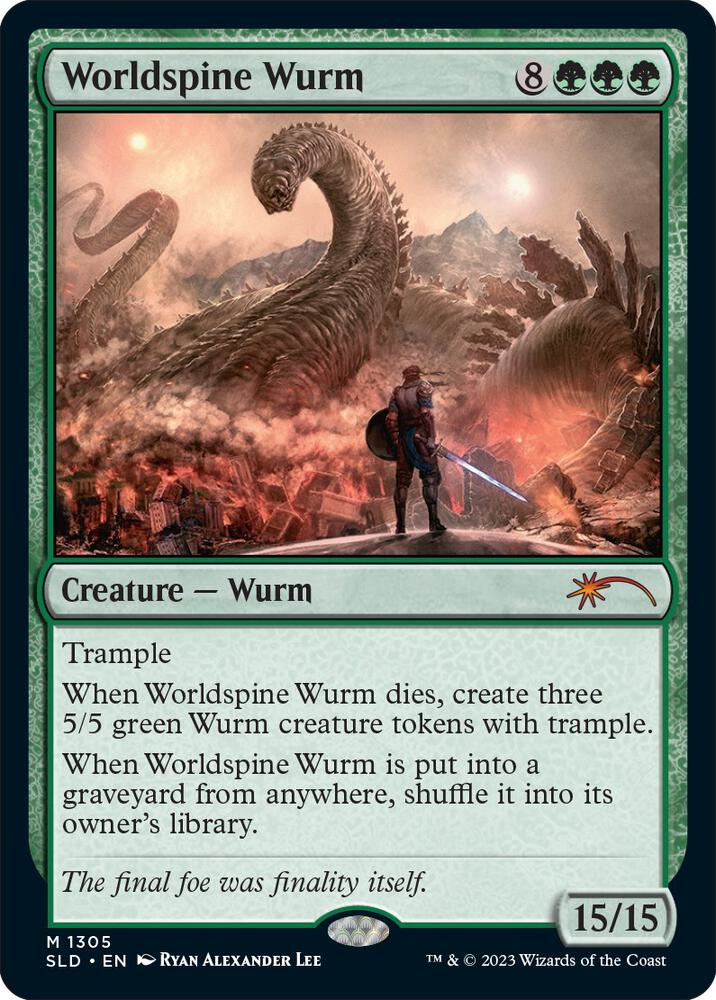 Worldspine Wurm (1305) [Secret Lair Drop]