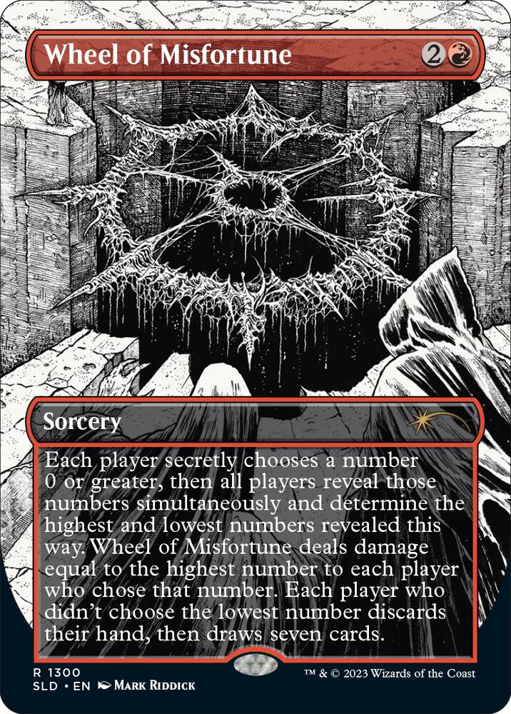 Wheel of Misfortune (1300) [Secret Lair Drop] [Borderless]