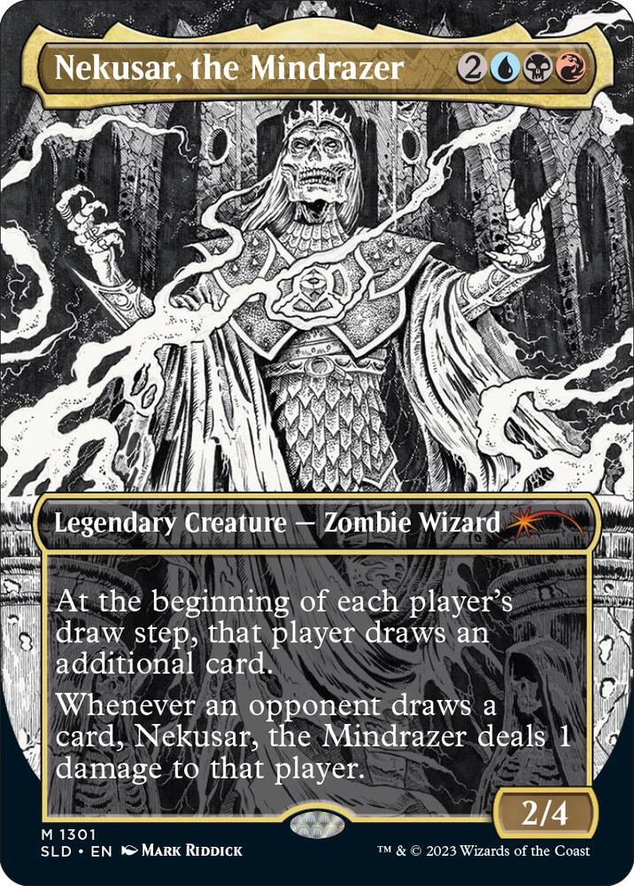Nekusar, the Mindrazer (1301) [Secret Lair Drop] [Borderless]